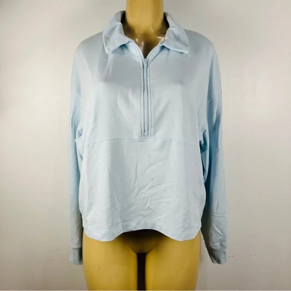 Set 4 All In Motion Joylab Athletic Running Shirts And Jacket Sz L Blue Black - Picture 14 of 16